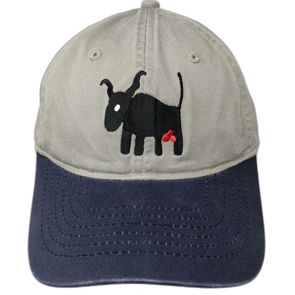 Drift Creek Outdoors Baseball Cap Beige Blue One Size Rocky Mtn Oyster Feed Hat
